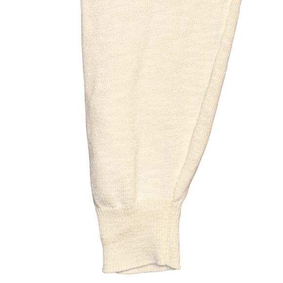 FP Beach Free People Lightweight Sweater XS Ivory Boho Minimalist Coastal EUC - Picture 7 of 12